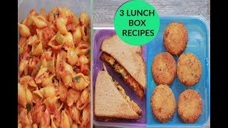 10 മിനുറ്റിൽ ഉണ്ടാകാവുന്ന 3 LUNCH BOX RECIPES l KIDS TIFFIN l VEG LUNCH BOX