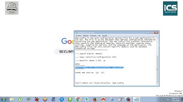 Security Dorks Hacking Database - Finding web.config file in servers using a Google Dork