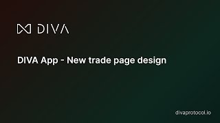 DIVA App - New trade page design screenshot 5