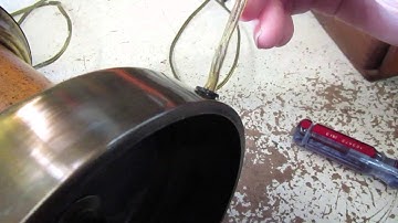 Table Lamp Repair: Rewire Wooden Column Table Lamp