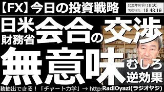 【為替(FX)－今日の投資戦略】日米財務省会合での交渉は無意味！むしろ逆効果！　鈴木財務大臣が「日本の立場」をイエレン財務長官に説明し「理解を得た」とコメントするも米財務当局は実質「つっぱね」ている。