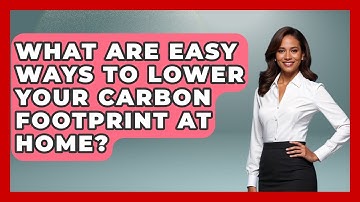 What Are Easy Ways To Lower Your Carbon Footprint At Home? - Explaining Ecology