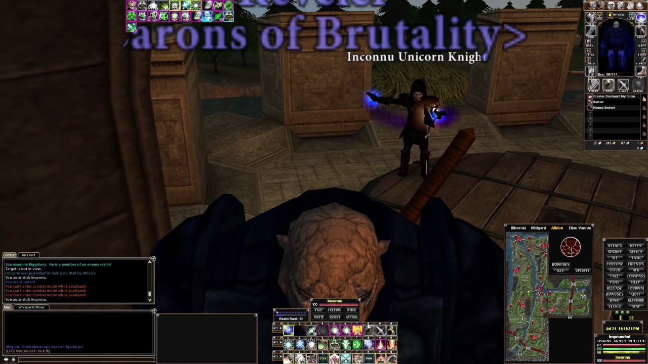 Dark Age of Camelot - Warrior Solo  - Impounding Everybody