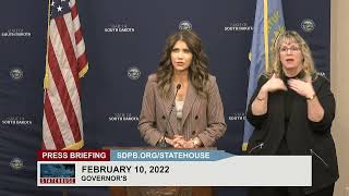 Gov. Noem Weekly Legislative Press Conference 2-10-22