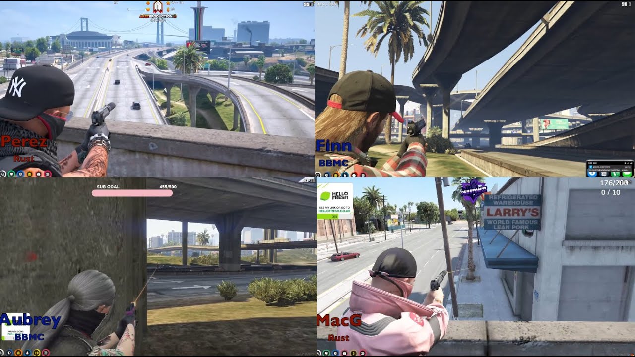 Rust vs BBMC 3rd spray scuffle Highway | Multi-Pov | NoPixel 3.0 GTA RP