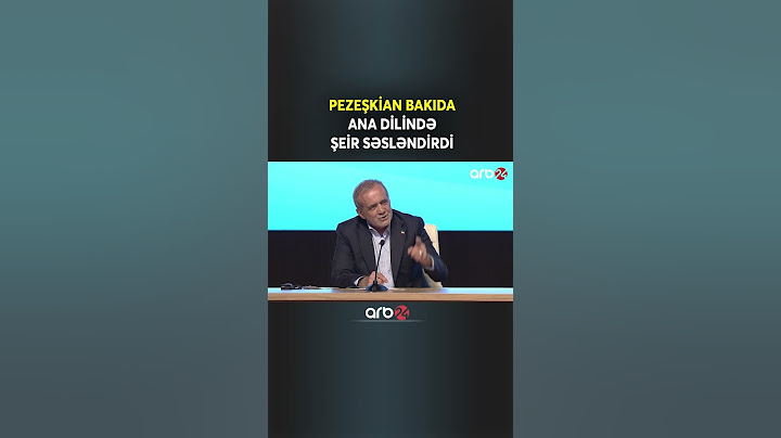 İran Prezidenti Bakıda ana dilində şeir səsləndirdi