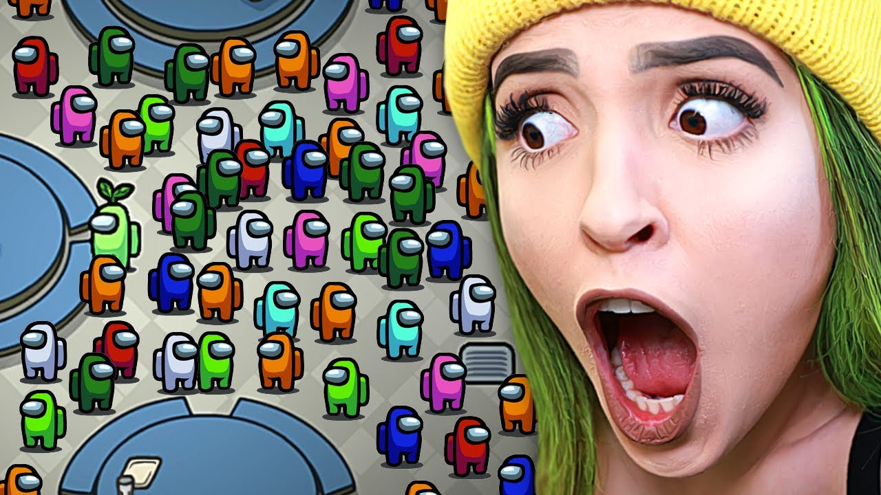 AMONG US com 100 JOGADORES! *tô chocada*