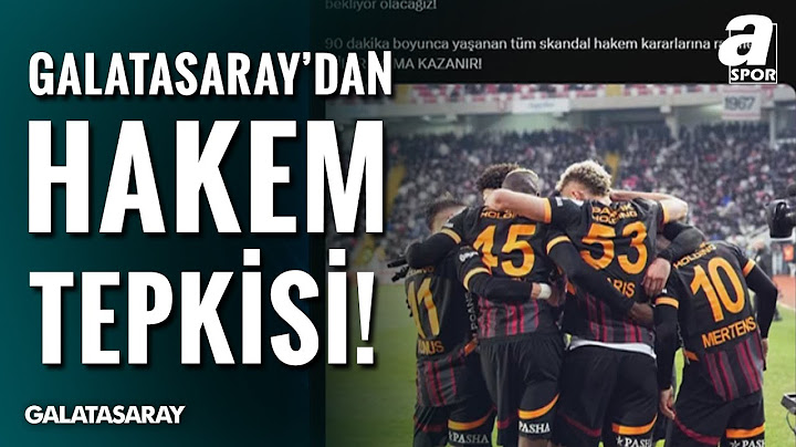 Galatasaray'dan Hakem Tepkisi! (Sivasspor 2-3 Galatasaray) / A Spor / 90+1 / 08.12.2024