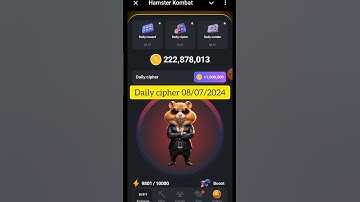 hamster Kombat daily cipher code 08/07/2024