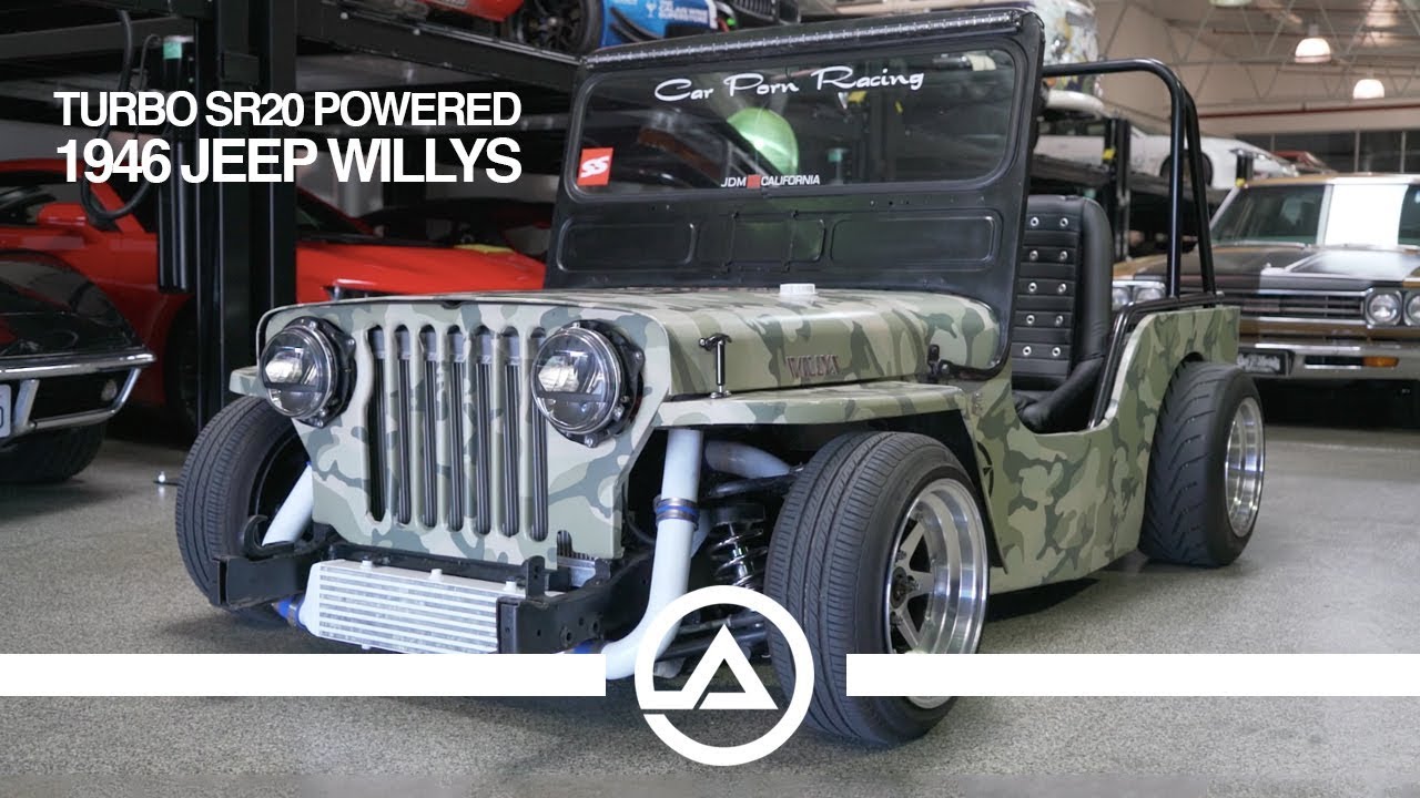 WTF?? A Turbo SR20 Swapped & Dropped 1946 Jeep Willy's!! - YouTube