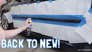 Trim Restorer on my Saab 9-3 - A MUST for Any Old Car!