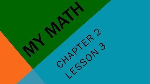 My Math Flip Chapter 2 Lesson 3