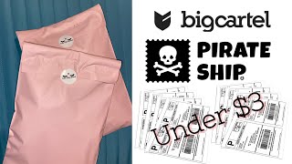 HOW I PRINT SHIPPING LABELS WITH PIRATE SHIP !! ‍☠ / Big Cartel