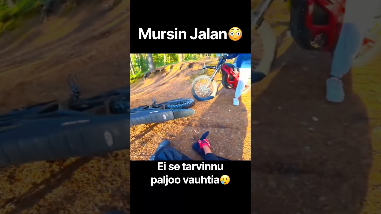 Ei se tarvinnu paljoo vauhtia🥲 #mopo #sähkömopo #talaria #bikelife #crossi #enduro #stunt #fail