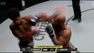 Moraes KO's Flyweight GOAT Mighty Mouse with a Funky Knee.