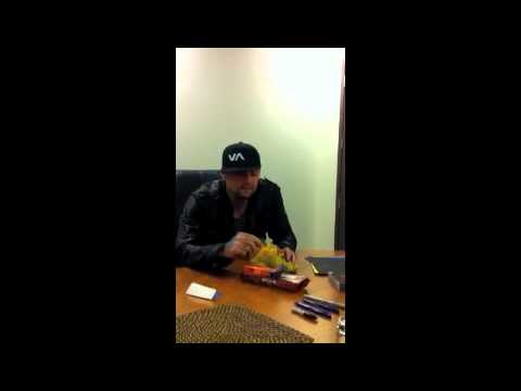 Benji Madden from Good Charlotte tries Pineapple Lumps!