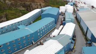 Akutan Alaska |DjiMavicmini |Chasing a speedboat in Trident seafoods plant