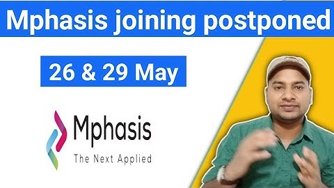 Mphasis Joining postponed again #mphasis @Vikasteach