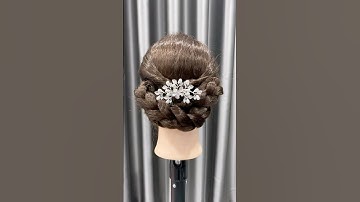 Kiểu búi tóc đi tiệc💋 #hairstyle #hair #simplehairstyle #tientoc
