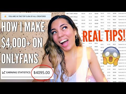 HOW TO MAKE THOUSANDS USING ONLYFANS: REAL TIPS TO GROW, EARN U0026 INCREASE FOLLOWING