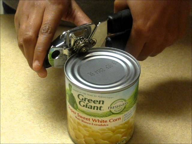 Joseph Can Opener - How to open a can quickly, easily, and clean cut! 