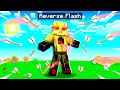 Playing as REVERSE FLASH in MINECRAFT! (fast)