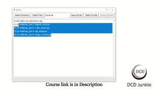 How to make ZipUnzip App in Python with Tkinter