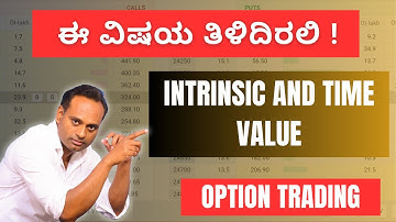 Options ನಲ್ಲಿನ ನಿಜವಾದ ಬೆಲೆ || Intrinsic value and Time value of option