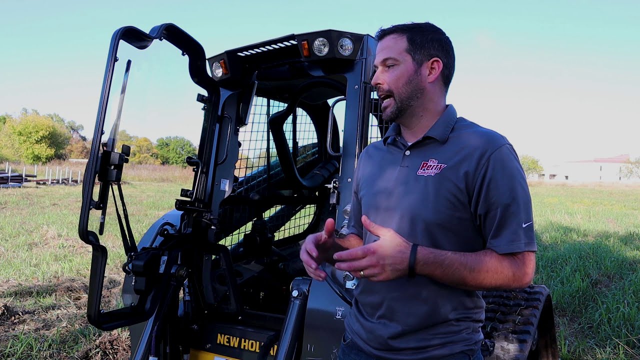 Case/New Holland Track Loader Replacement Windshield and Mechanical Fastening System