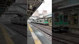 東北本線e701＋e721系連結福島駅発車