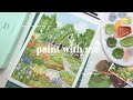 paint with me : a scene from kiki’s delivery service by studio ghibli 🌿 gouache painting