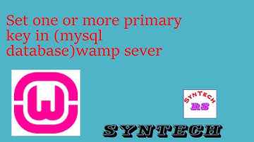 how add primary key to wamp(mysql) database table