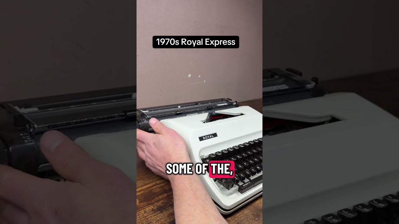 How to use all functions on a 1970s Royal Express vintage portable