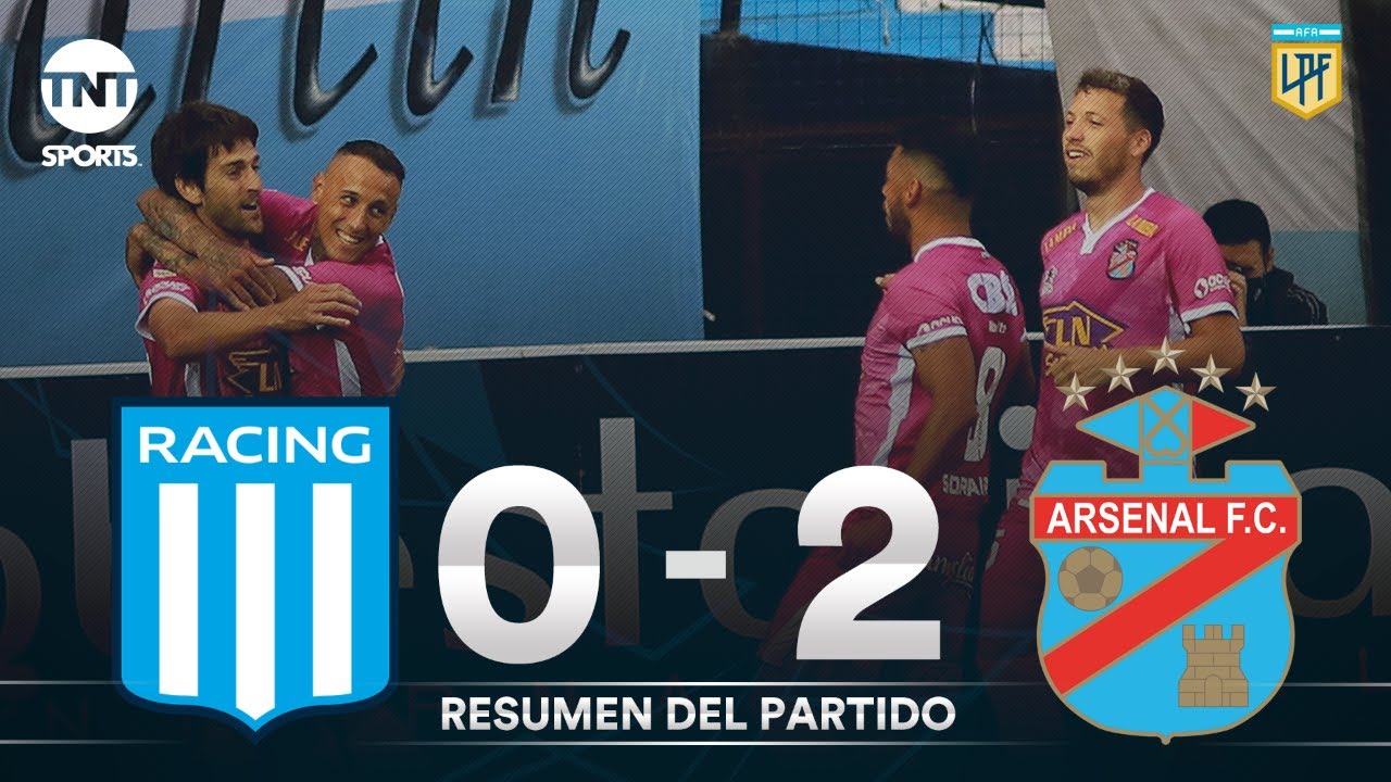 O2 Race Arsenal Resumen de Racing vs Arsenal (0-2) | Fecha 3 | Zona 1 - Copa Liga ...