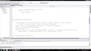C++ Programming 49 - Deck of Cards
