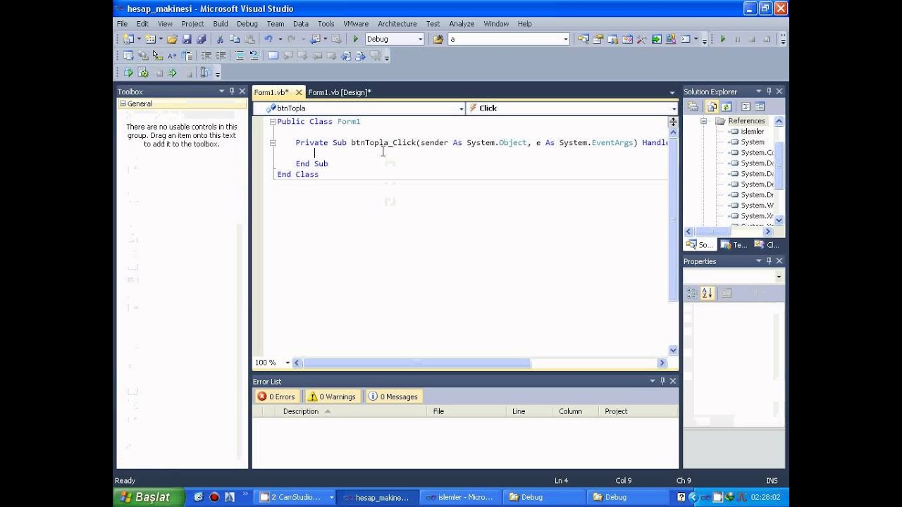 VB.Net - Hesap Makinesi - Class - dll - YouTube
