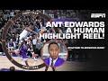 A human highlight reel  stephen a wants ant edwards as the face of the league   first take