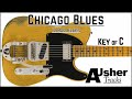 Smooth slow blues in c major  guitar backing track