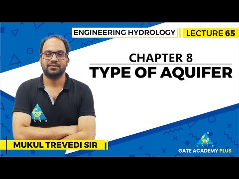 Lecture 65 | Chapter 8 | Type of Aquifer | Engineering Hydrology