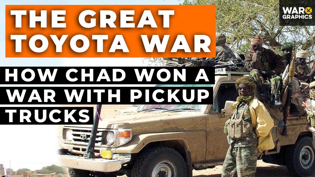 ⁣The Great Toyota War: How Chad Won a War with Pickup Trucks