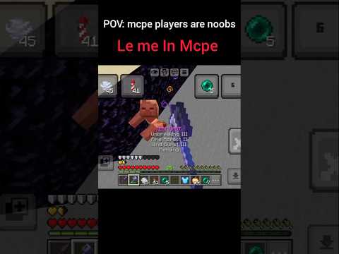 Mcpe mace Hacker 🔥 #minecraft