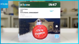 Airflowz 15FT COLOSSAL OVERSIZED ORNAMENT Inflatable Review! (At Home 2024 Exclusive) Wealth