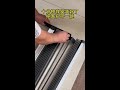 Installation of double-opening design of sliding door with large windshield partition in the living