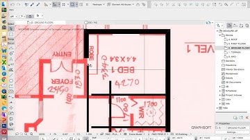 ArchiCAD 21 House Project - part 20 - wall tool