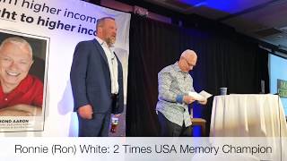 USA Memory Champion- US Navy Mr. RON WHITE Live in Toronto, Canada