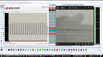 rocking collar knit view hqpds pogram #nurislamknittingvlogs jacquard machine জ্যাকার্ড প্রোগ্রাম