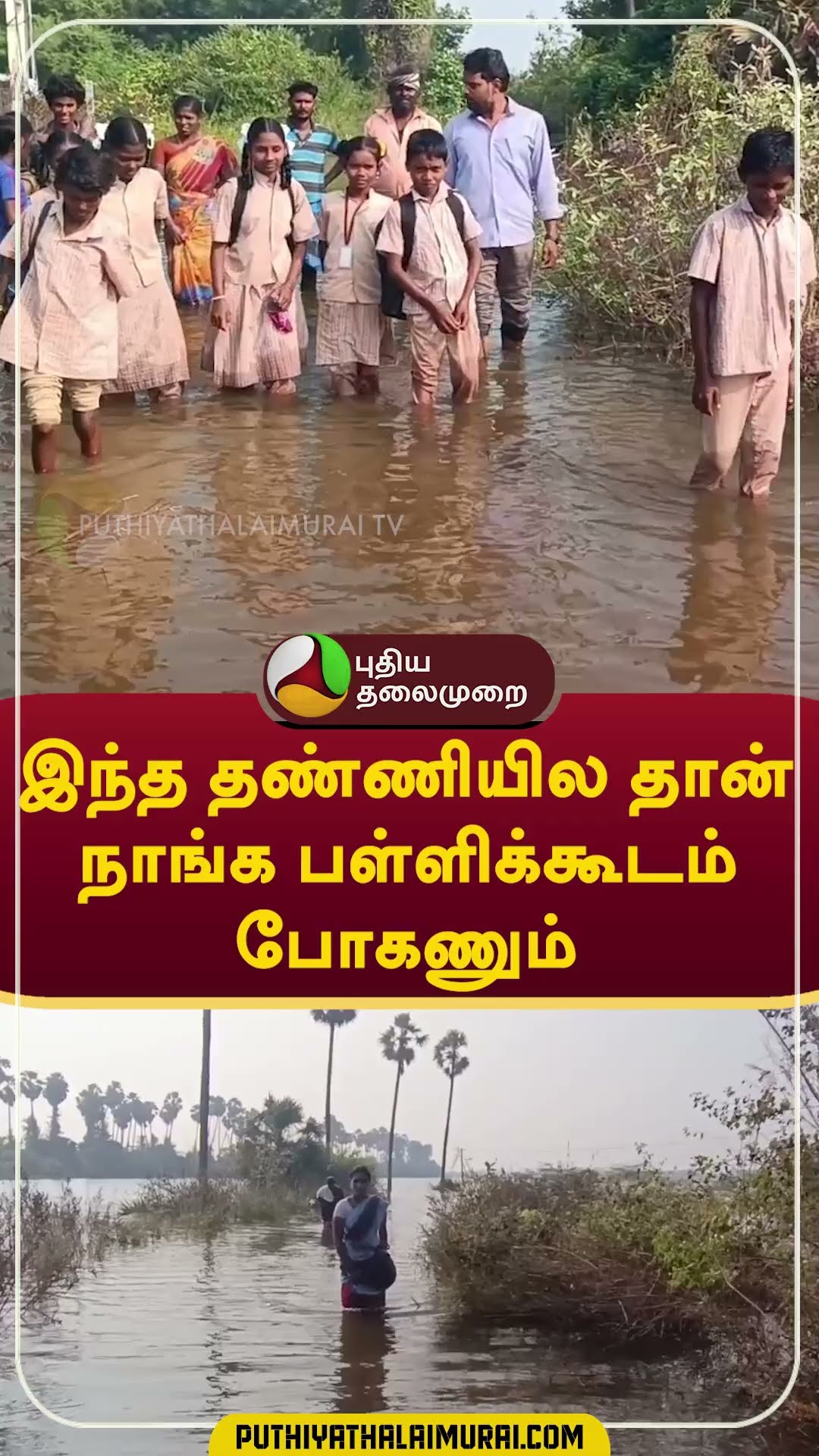 இந்த தண்ணியில தான் நாங்க பள்ளிக்கூடம் போகணும்  #shorts #Vandavasi