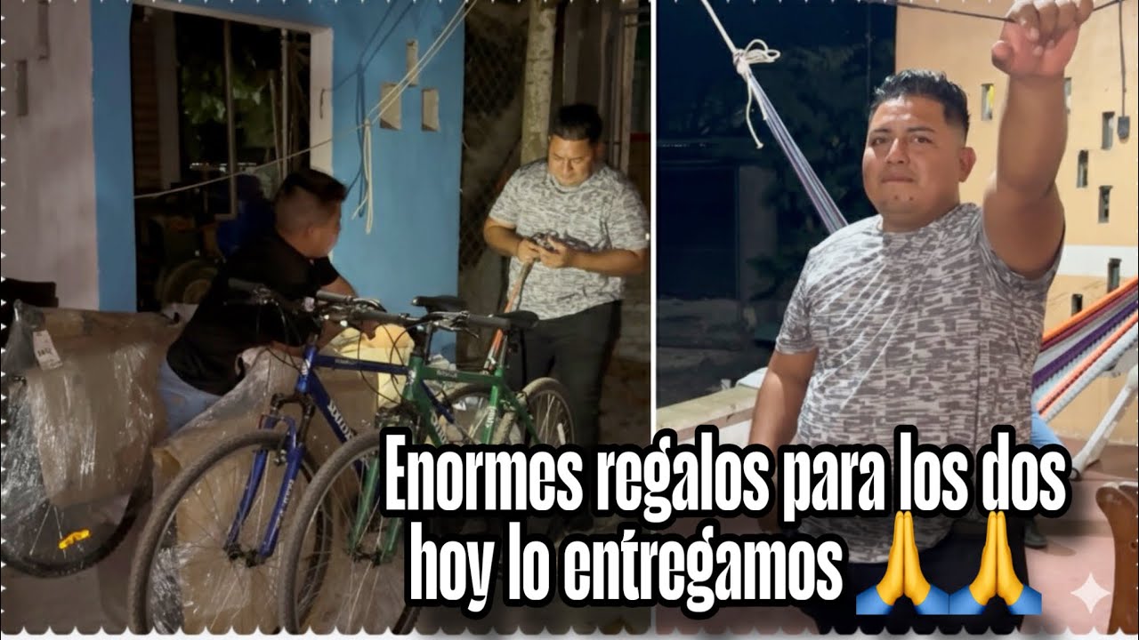 gran sorpresa para mis SOBRINOS 2 bicicletas nuevas de paquete 
