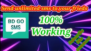 Unlimited sms || Bd go sms || unlimited sms send any number || Unknown Tutorial screenshot 5
