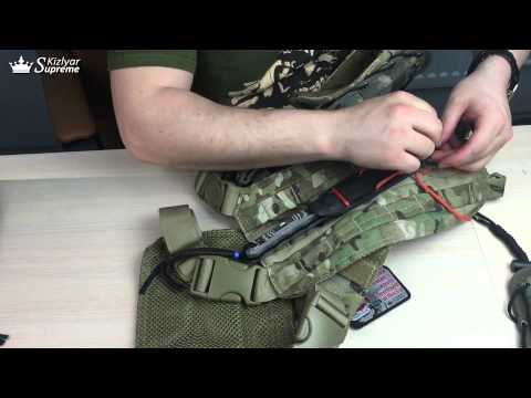 Крепление ножен из кайдекса на разгрузку с MOLLE / Attaching Kydex sheath to MOLLE (Kizlyar Supreme)